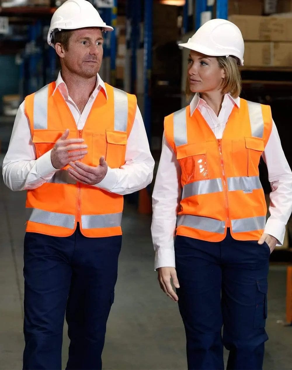 Hi-vis Safety Vest With Id Pocket & 3m Tape SW42